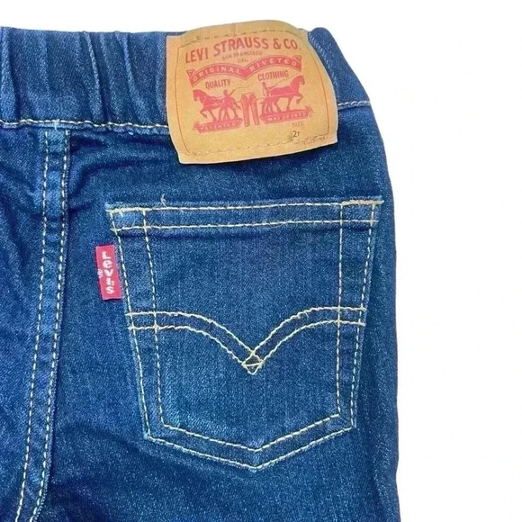 Levi’s Pull On Elastic Waistband Denim Jeans | Size 2T - Picture 3 of 5